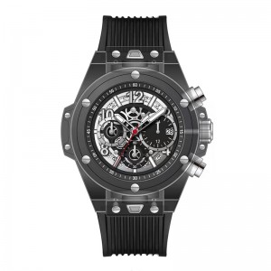 Daniel GorManrm2209 Automatische Acryl -transparente Design -Männer Quarzwache wasserdichte Männer Watch Business Watch Men \\\\\'s Watch